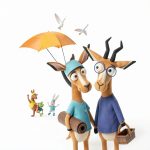 Two Flower Press Kids Animal Fitness Book Print Replica 24‑Page-0