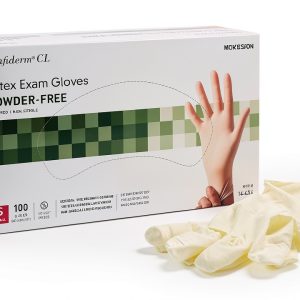 Mckesson Confiderm Ivory Latex Exam Gloves Small 9.4" Powder-Free-0