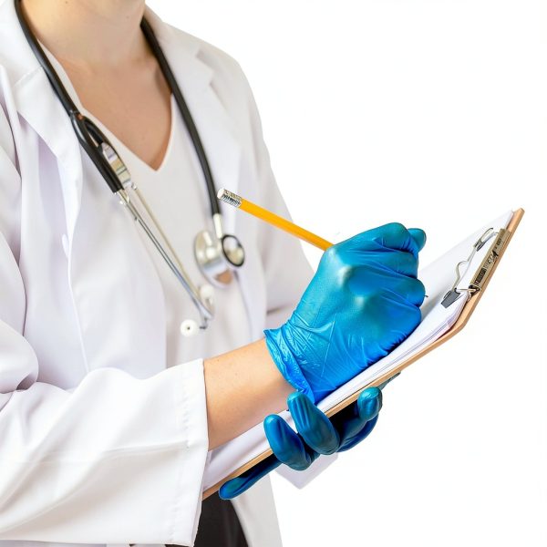 FifthPulse Nitrile Medical Gloves Non Latex Blue Medium Pack of 50-1