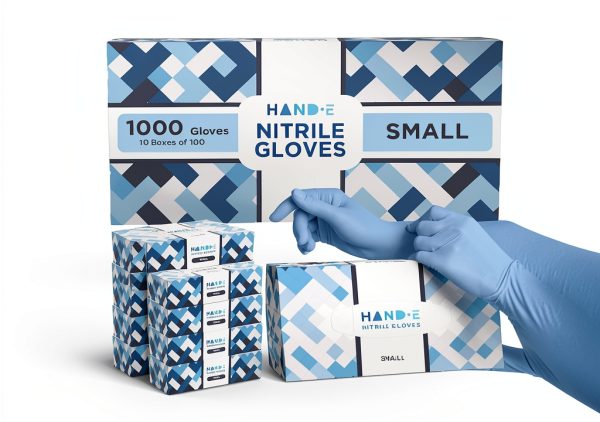 Nitrile Disposable Gloves Hand-E Touch Medical 3mil LatexFree-0
