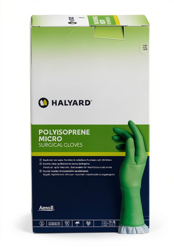 Halyard Polyisoprene Surgical Gloves SGL90065 Unisex 7.8 mil Thickness-2