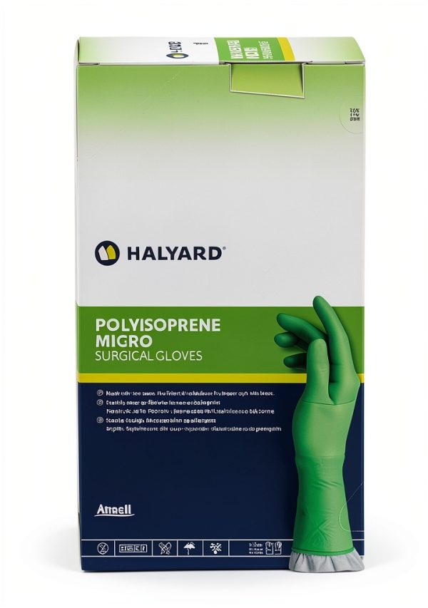 Halyard Polyisoprene Surgical Gloves SGL90075 7.8mil Powder-Free Box-2