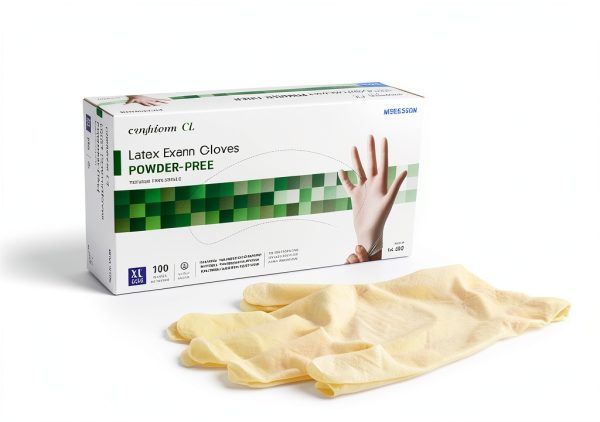 McKesson Brand Ivory Latex Exam Gloves XL Size 14-430-3