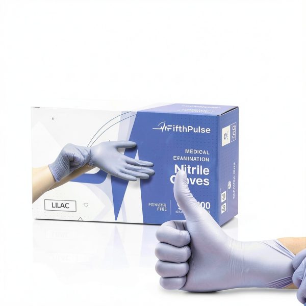 FifthPulse latex free nitrile gloves Lilac and Burgundy Small to XL-5