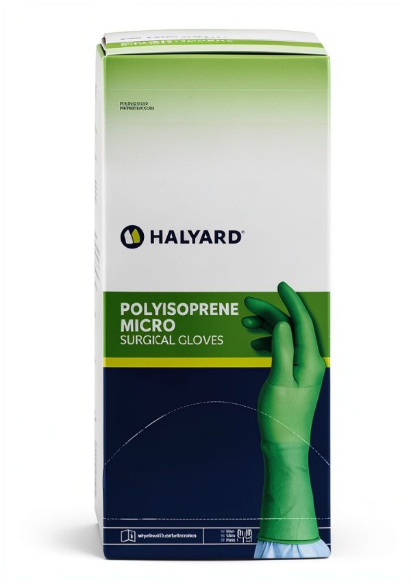 Halyard Polyisoprene Surgical Gloves SGL90065 Unisex 7.8 mil Thickness-0
